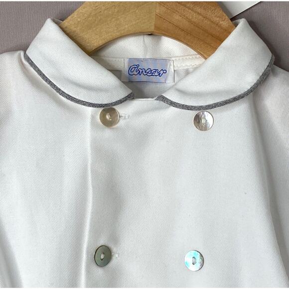 NWT Ancar Spain Boys 4 Yrs Classic Shirt/Button-On Shorts Set - Picture 3 of 8